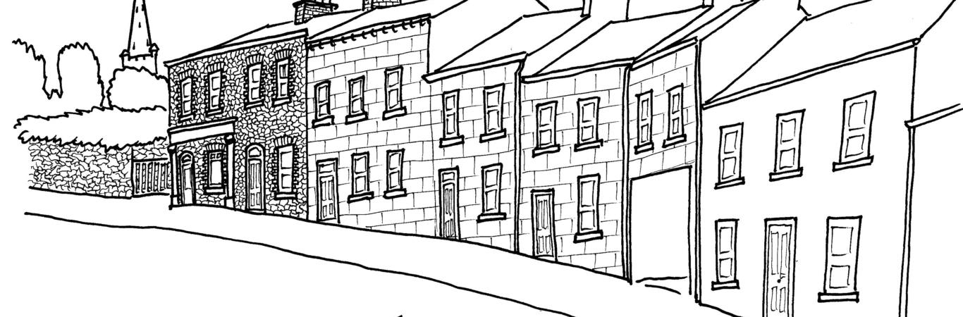 Letterkenny Church Lane Colouring Sheet