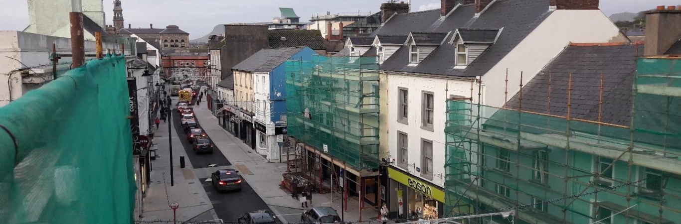Scaffold Up As Work Is Ongoing